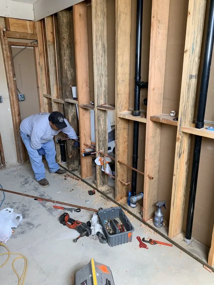 Commercial rough-in plumbing for Gas Line Repair in Bonney Lake